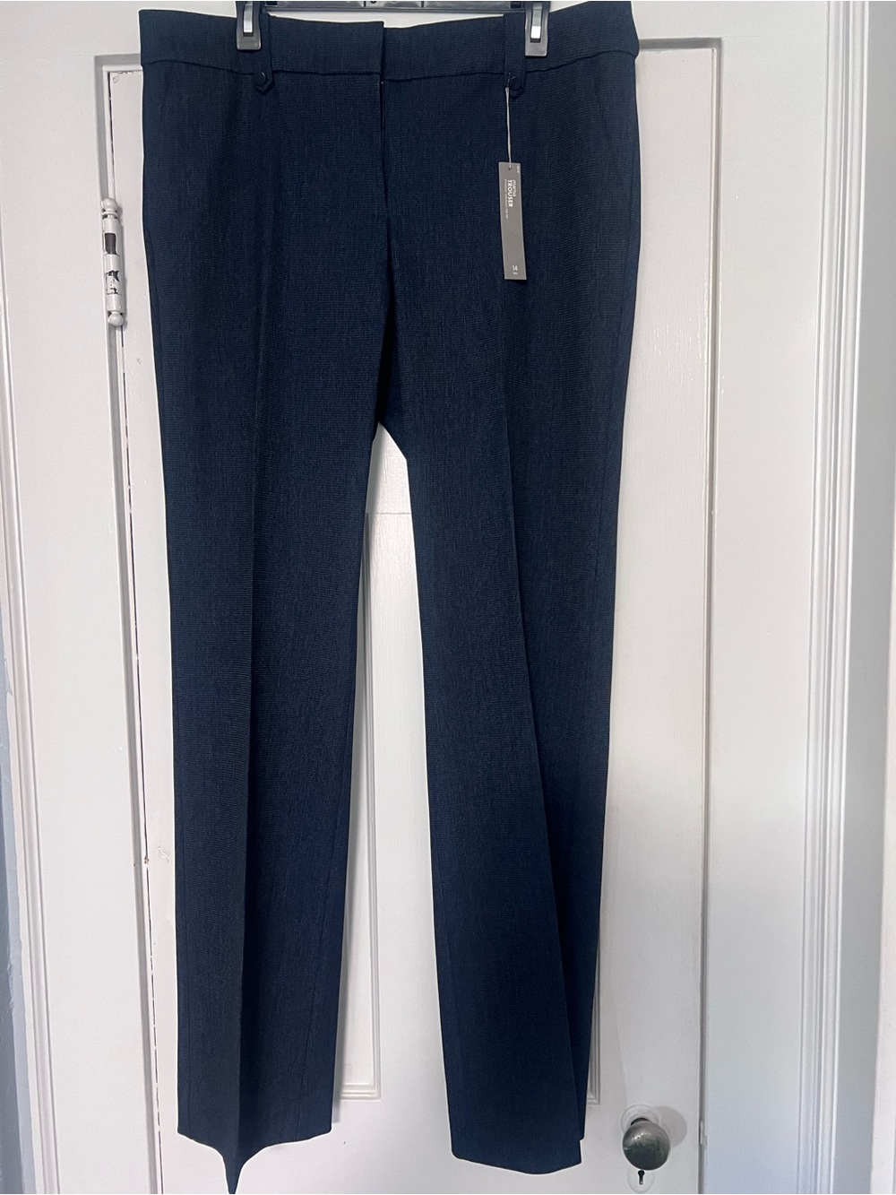 LOFT Marisa Trouser Pants 14 Tall Blue Straight Leg Career Dress Pants 14T